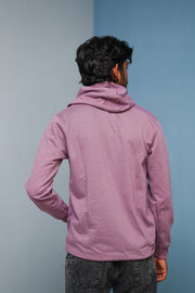 Men’s Full Sleeve Zipper Hoodie | Oversized Winter Hoodie for Men - Purple