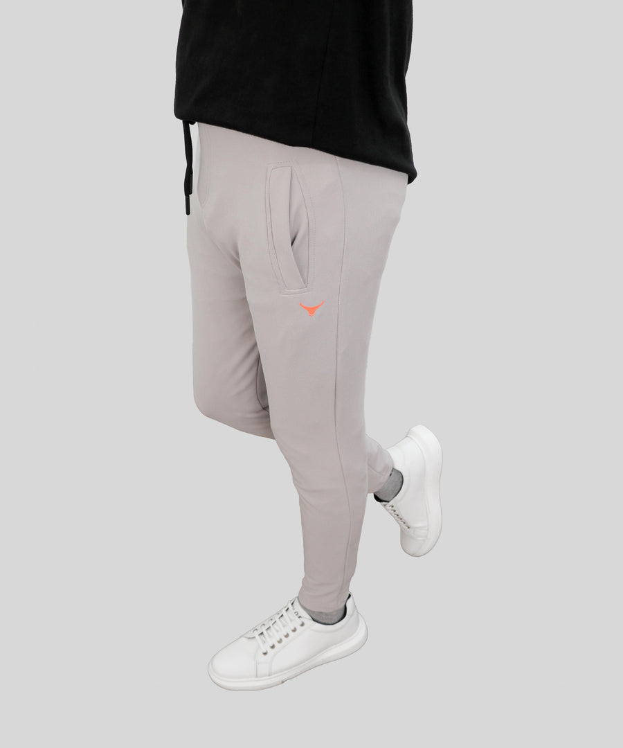 Daily Wear Trendy Men's Ottaman Fabric Ash Track Pant