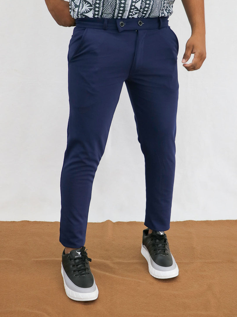 Relaxed Fit cotton chinos - Navy blue - Kids | H&M IN