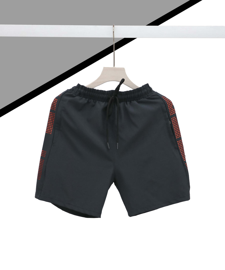 Mens Solid Grey Regular Fit Shorts