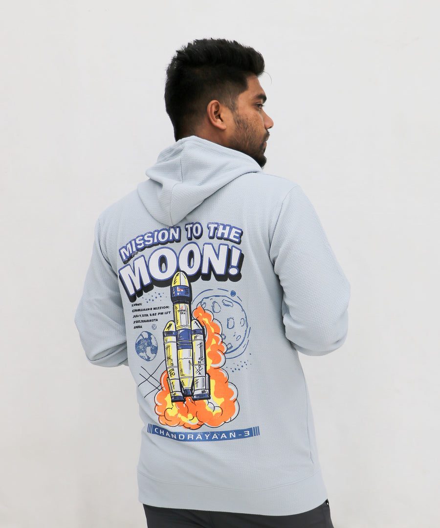 Full Sleeve Back Printed Pull Over Hoodie for Men and Boys