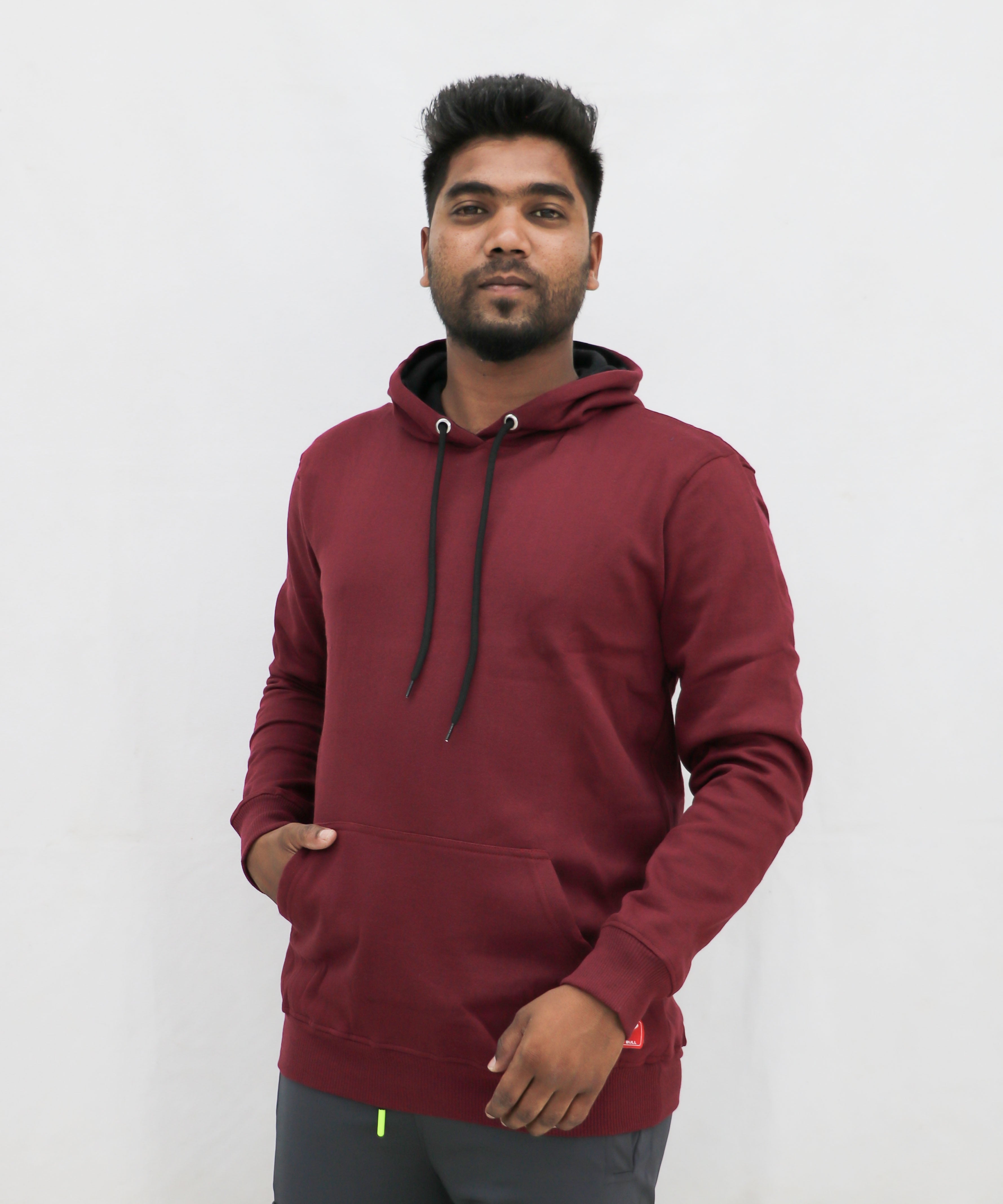 Burgundy cheap colour hoodie