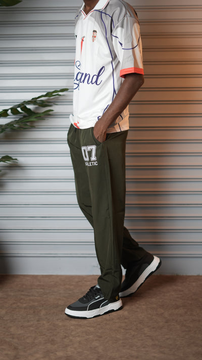 Men's Streetwear 07 Sports Athletic Jogger Pants - Mahendhi Green