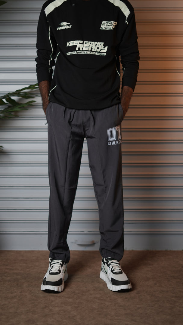 Men's Streetwear 07 Sports Athletic Jogger Pants - Grey