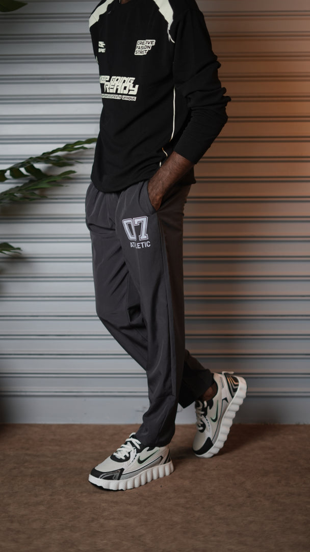 Men's Streetwear 07 Sports Athletic Jogger Pants - Grey