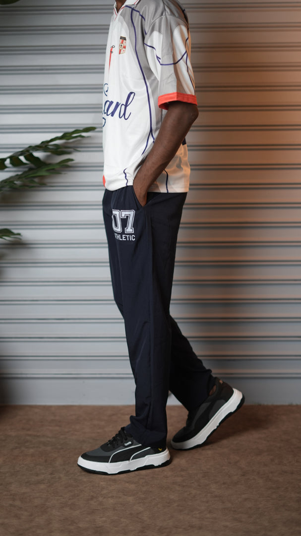 Men's Streetwear 07 Sports Athletic Jogger Pants - Navy Blue