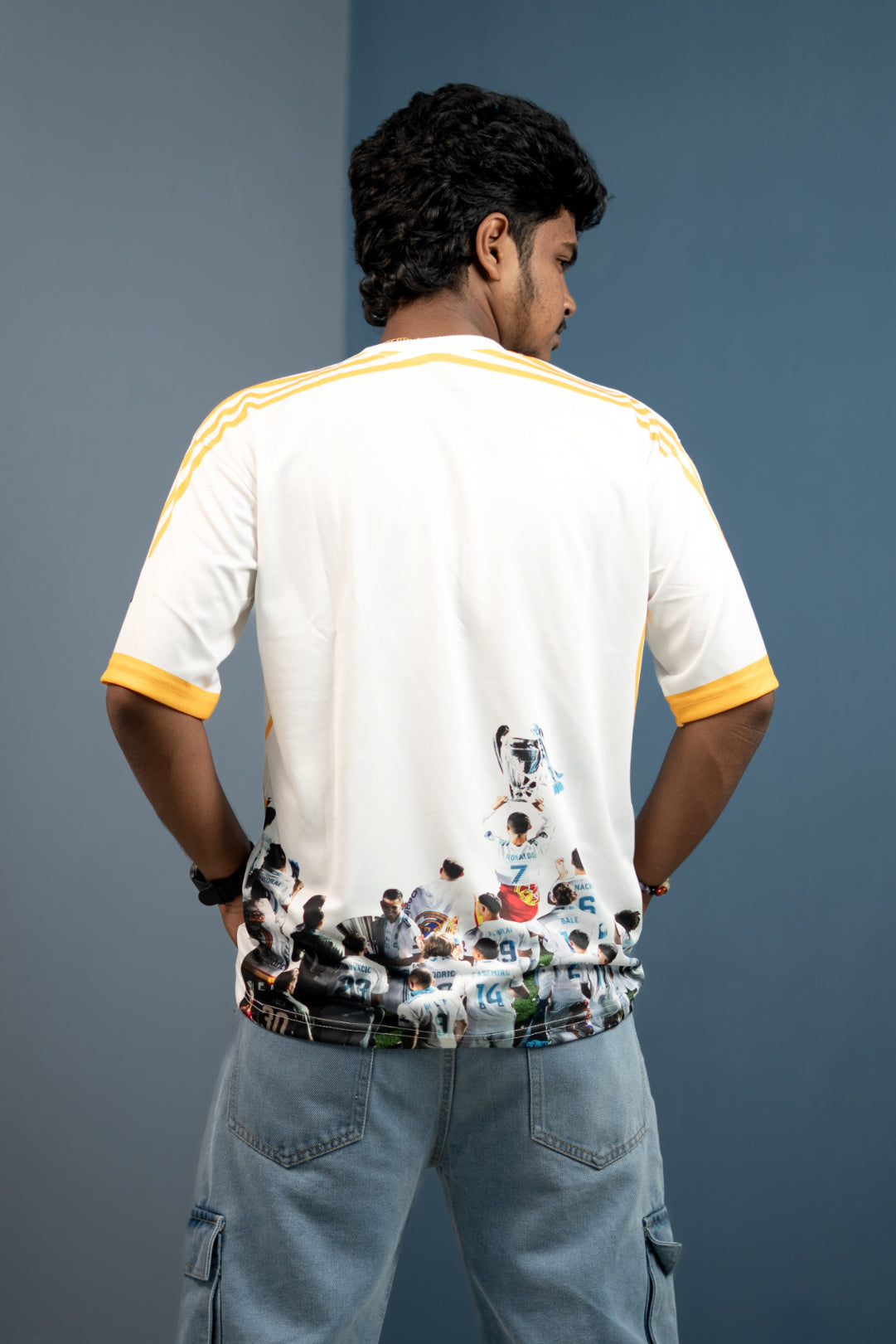 Men’s Short Sleeve Round Neck BWIN T-Shirt - White
