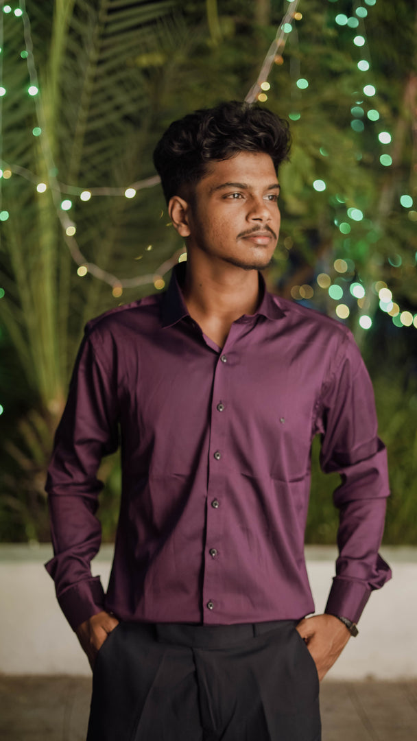 Party wear Shirt and  polo fit Pant Combo Offer for Mens  Light marron  colour