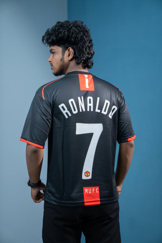 Five Sleeve Round Neck AIG Printed Tshirt for men - Black