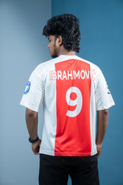 Five Sleeve Round Neck ABN-AMRO Printed Tshirt for men - Red & White