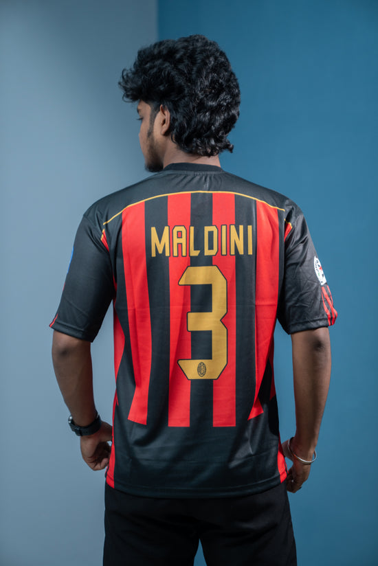 Five Sleeve Round Neck Bwin Printed  Jersey Tshirt for men - Black & Red