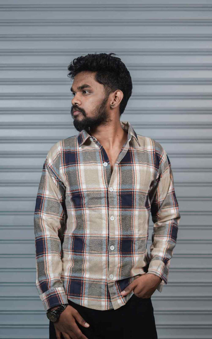 Men’s Baggy Shirt Full Sleeve Trendy Casual Wear- 6