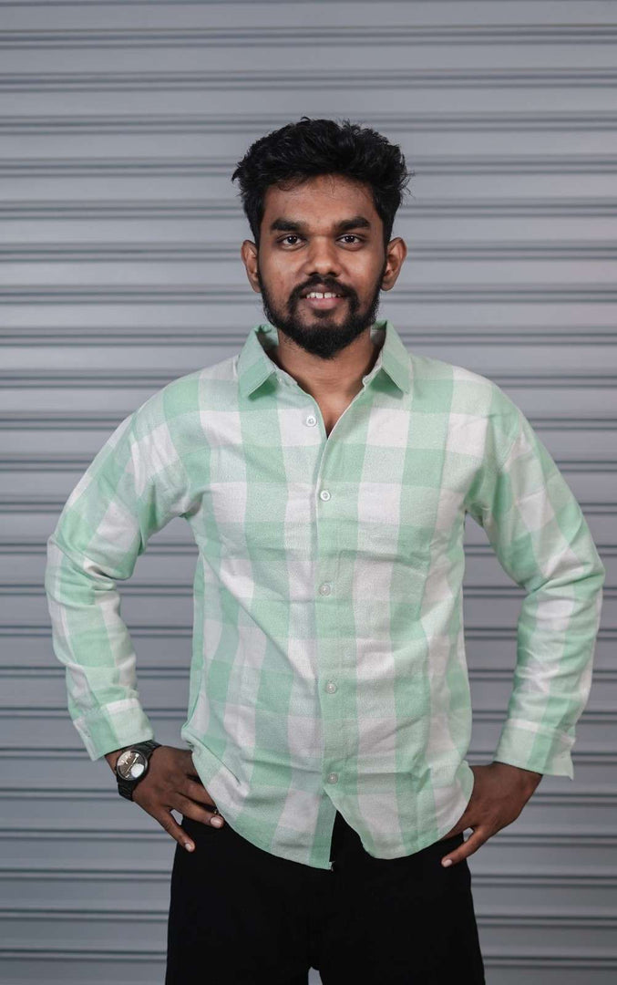 Men’s Baggy Shirt Full Sleeve Trendy Casual Wear- 7