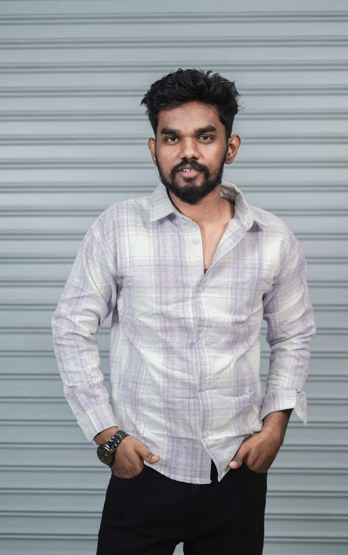 Men’s Baggy Shirt Full Sleeve Trendy Casual Wear- 8