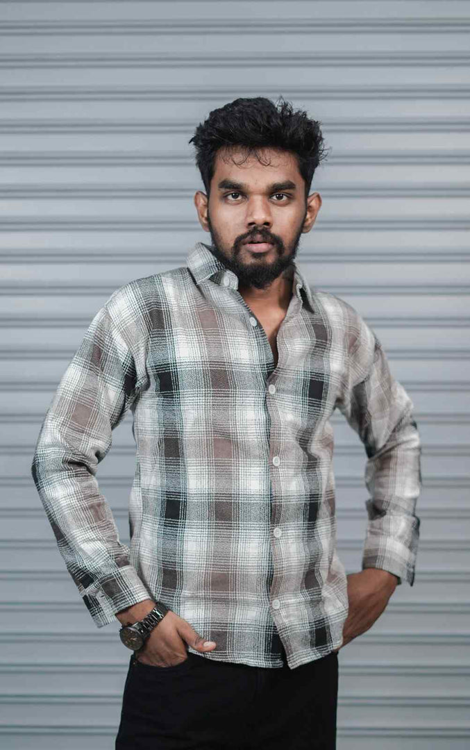 Men’s Baggy Shirt Full Sleeve Trendy Casual Wear- 10