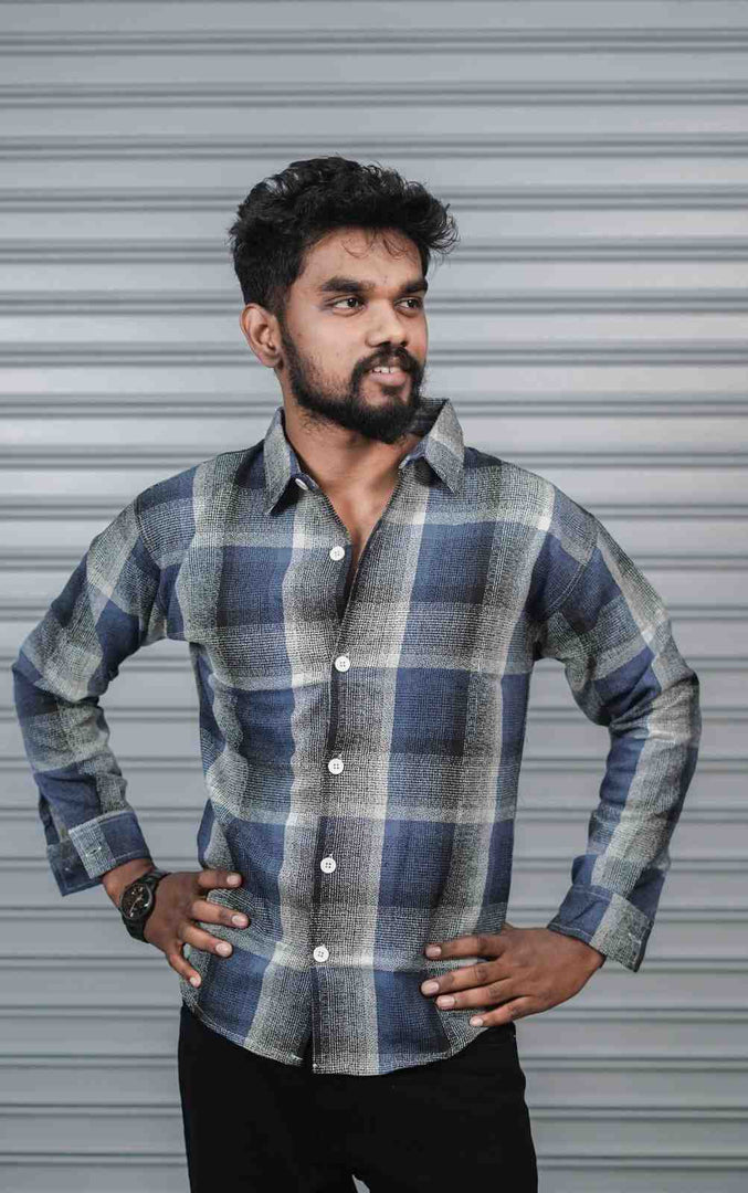 Men’s Baggy Shirt Full Sleeve Trendy Casual Wear- 11