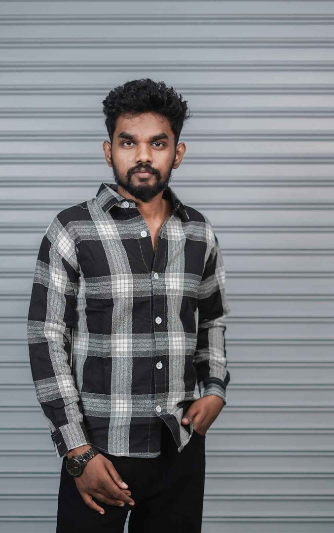 Men’s Baggy Shirt Full Sleeve Trendy Casual Wear- 12