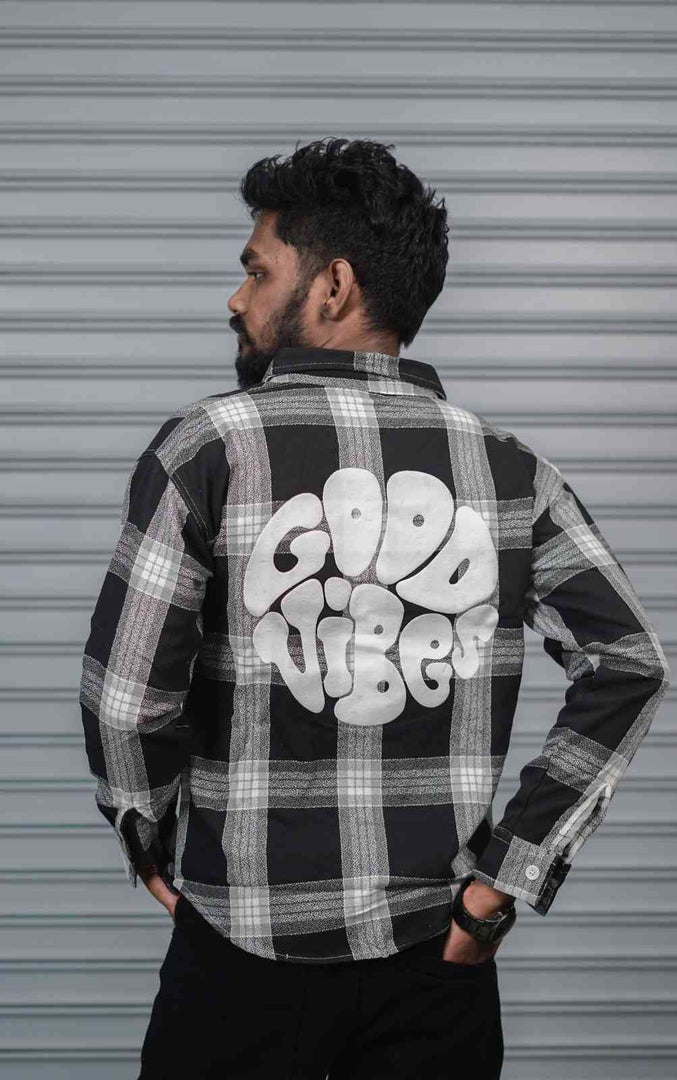 Men’s Baggy Shirt Full Sleeve Trendy Casual Wear- 12