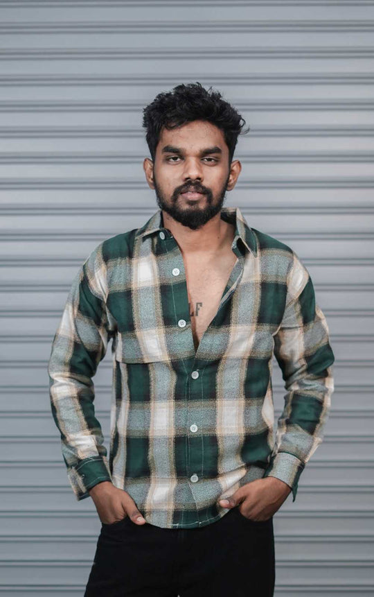 Men’s Baggy Shirt Full Sleeve Trendy Casual Wear- 18 – 7MAN Men's Fashion India