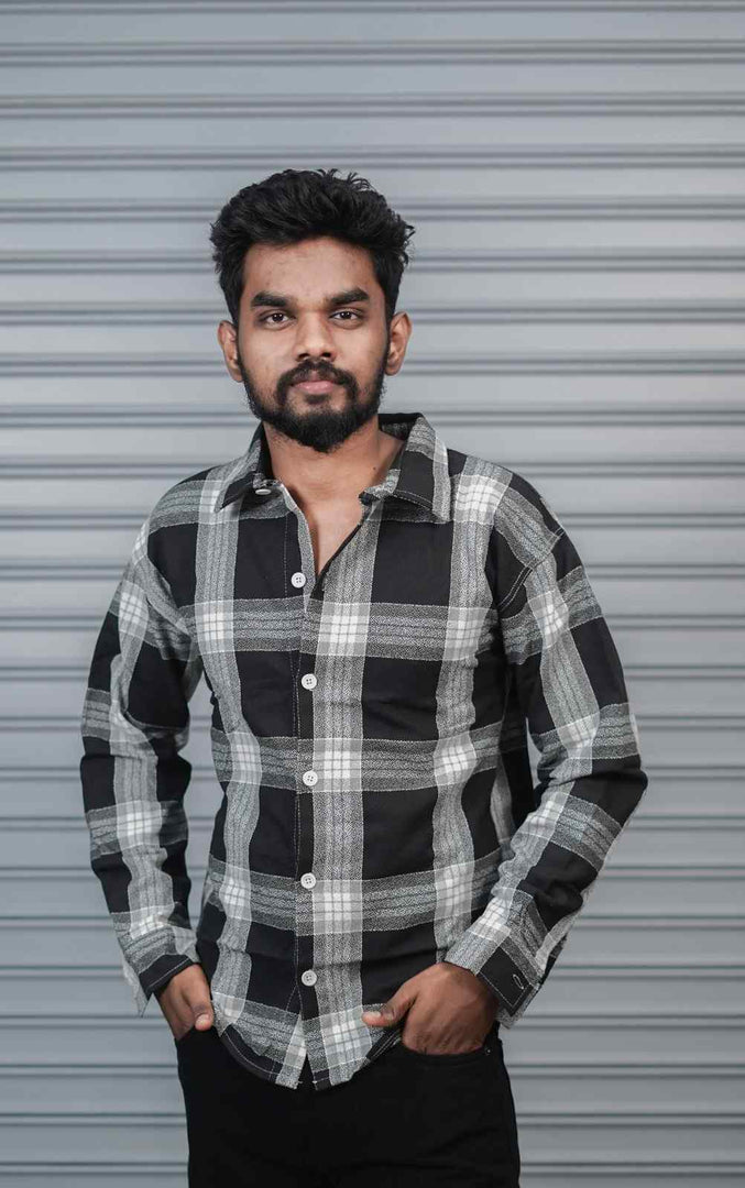 Men’s Baggy Shirt Full Sleeve Trendy Casual Wear- 19