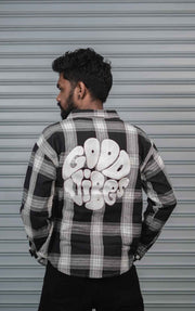Men’s Baggy Shirt Full Sleeve Trendy Casual Wear- 19