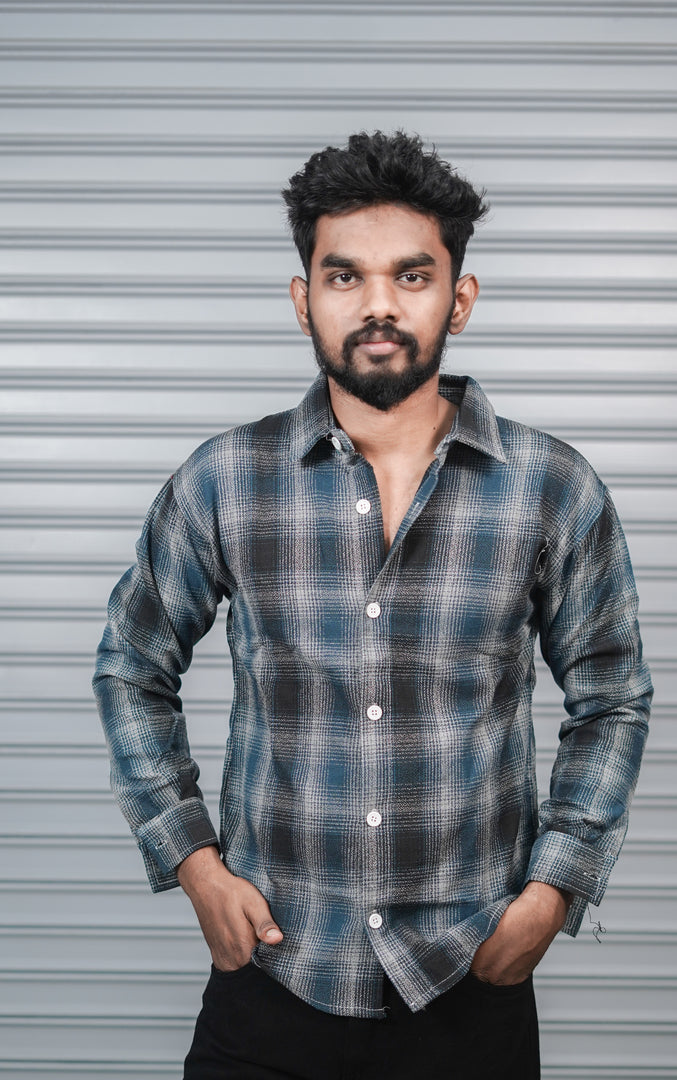 Men’s Baggy Shirt Full Sleeve Trendy Casual Wear- 29
