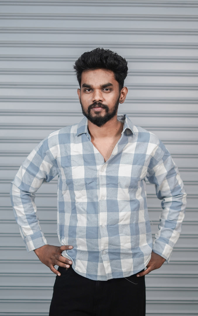 Men’s Baggy Shirt Full Sleeve Trendy Casual Wear- 30