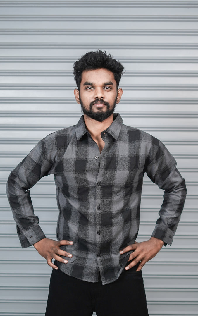 Men’s Baggy Shirt Full Sleeve Trendy Casual Wear- 32