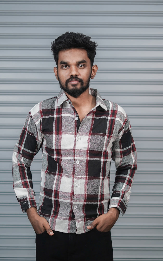 Men’s Baggy Shirt Full Sleeve Trendy Casual Wear- 33