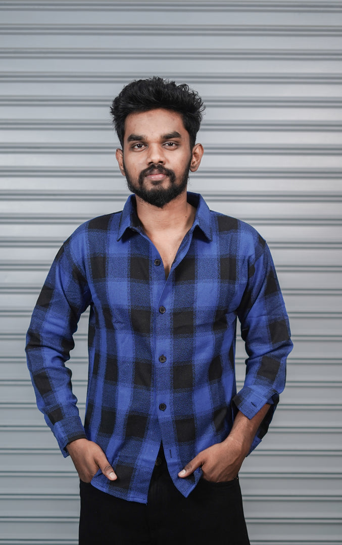 Men’s Baggy Shirt Full Sleeve Trendy Casual Wear- 34
