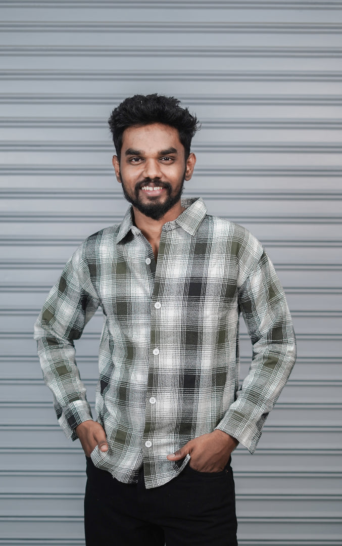 Men’s Baggy Shirt Full Sleeve Trendy Casual Wear- 38