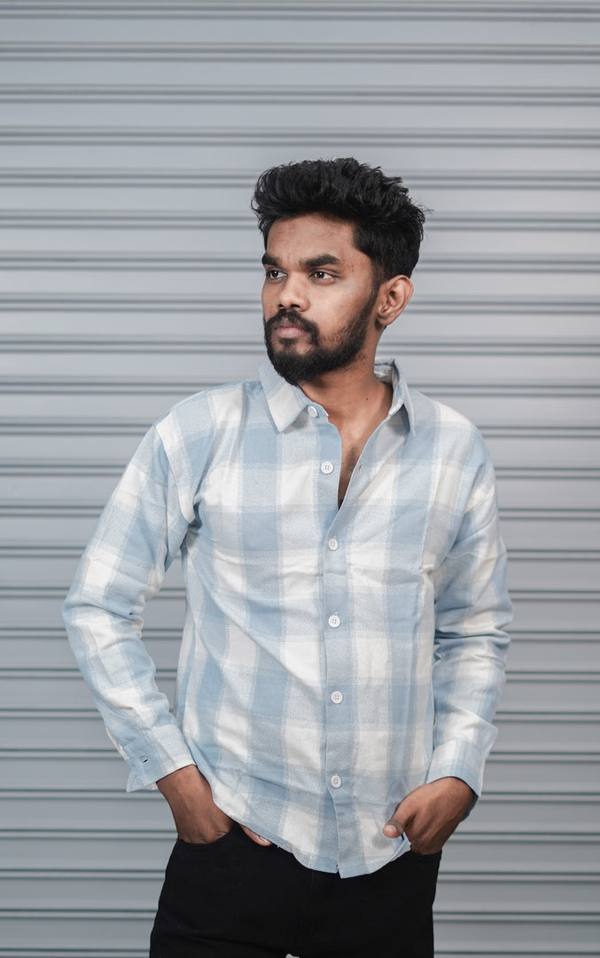 Men’s Baggy Shirt Full Sleeve Trendy Casual Wear- 43