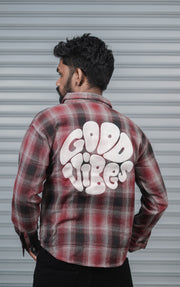 Men’s Baggy Shirt Full Sleeve Trendy Casual Wear- 44
