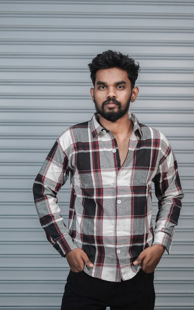 Men’s Baggy Shirt Full Sleeve Trendy Casual Wear- 49