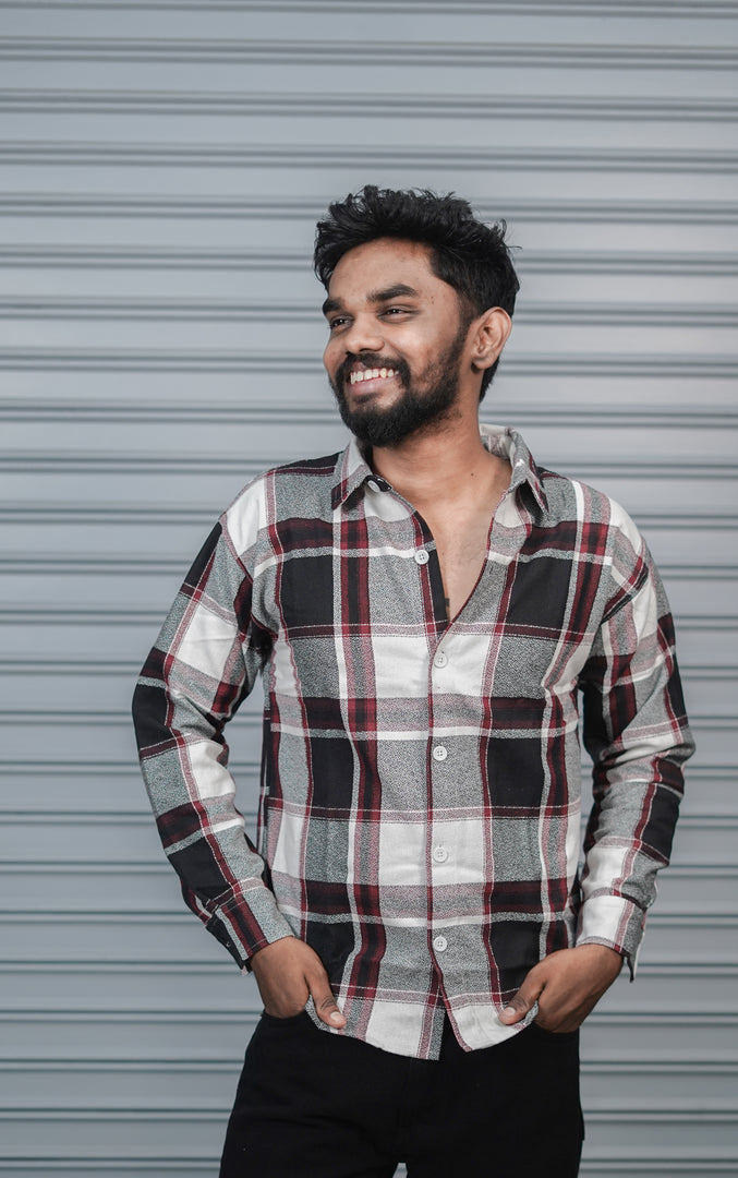 Men’s Baggy Shirt Full Sleeve Trendy Casual Wear- 49