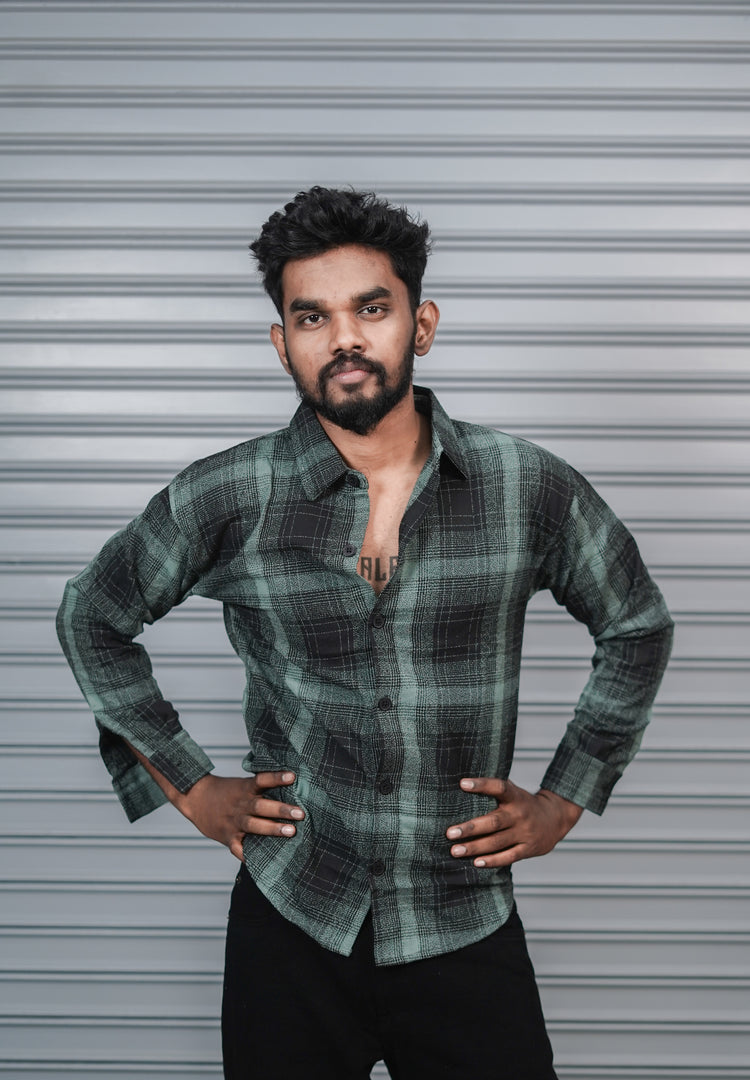 Men’s Baggy Shirt Full Sleeve Trendy Casual Wear- 50