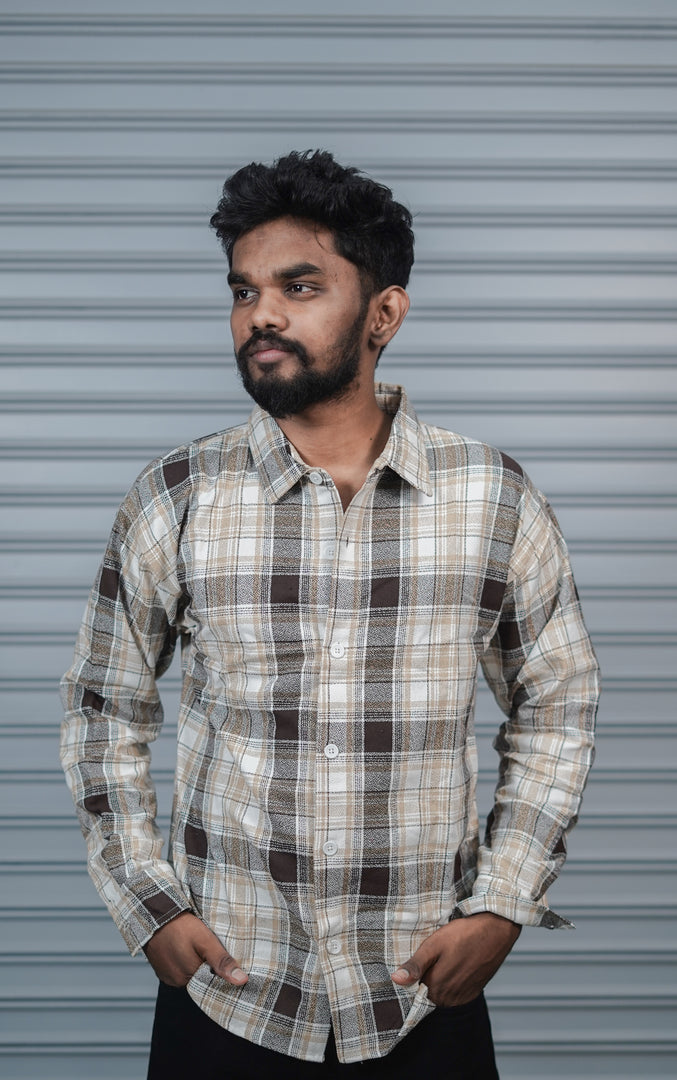 Men’s Baggy Shirt Full Sleeve Trendy Casual Wear- 56