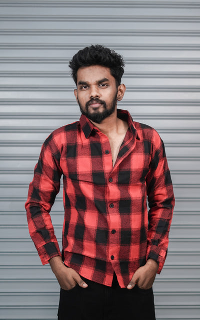 Men’s Baggy Shirt Full Sleeve Trendy Casual Wear- 65