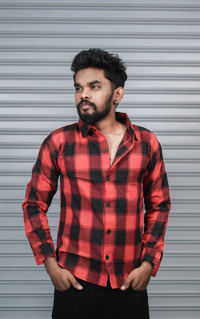Men’s Baggy Shirt Full Sleeve Trendy Casual Wear- 65