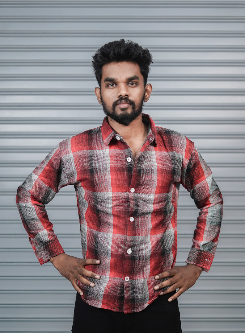 Men’s Baggy Shirt Full Sleeve Trendy Casual Wear- 66