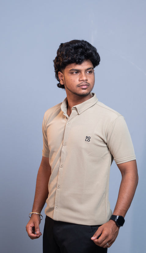 Half Sleeve 07 Lycra Shirt for Men - Sandle