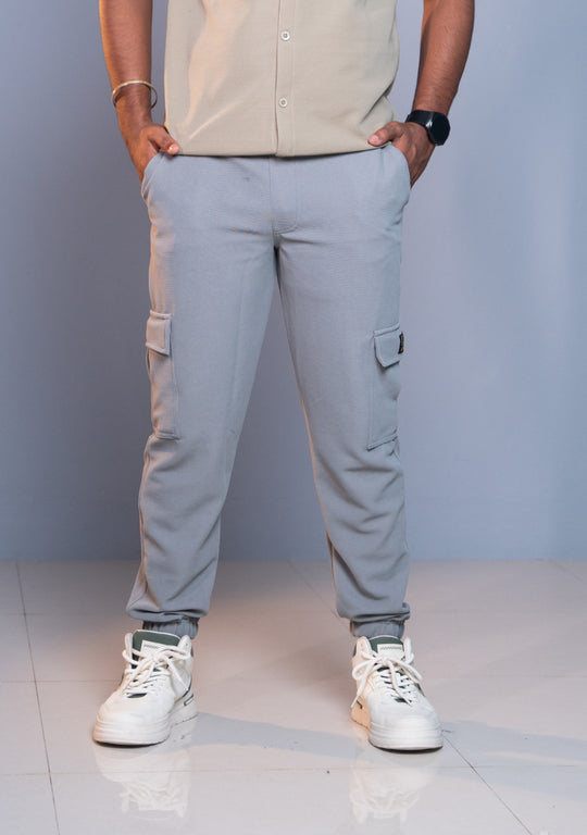 Ottaman Cargo Track Pants for Men – Utility Joggers & Streetwear - Dark Ash