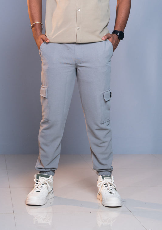 Ottaman Cargo Track Pants for Men – Utility Joggers & Streetwear - Dark Ash