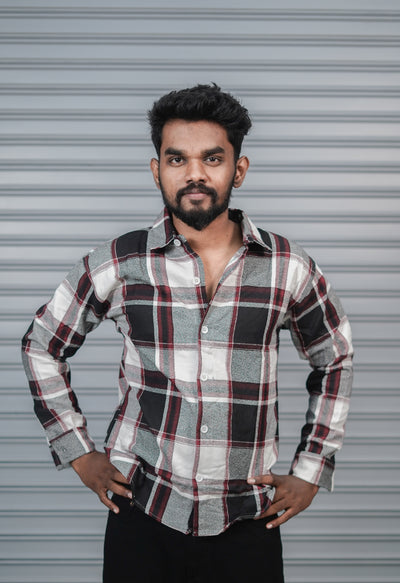 Men’s Baggy Shirt Full Sleeve Trendy Casual Wear- 71