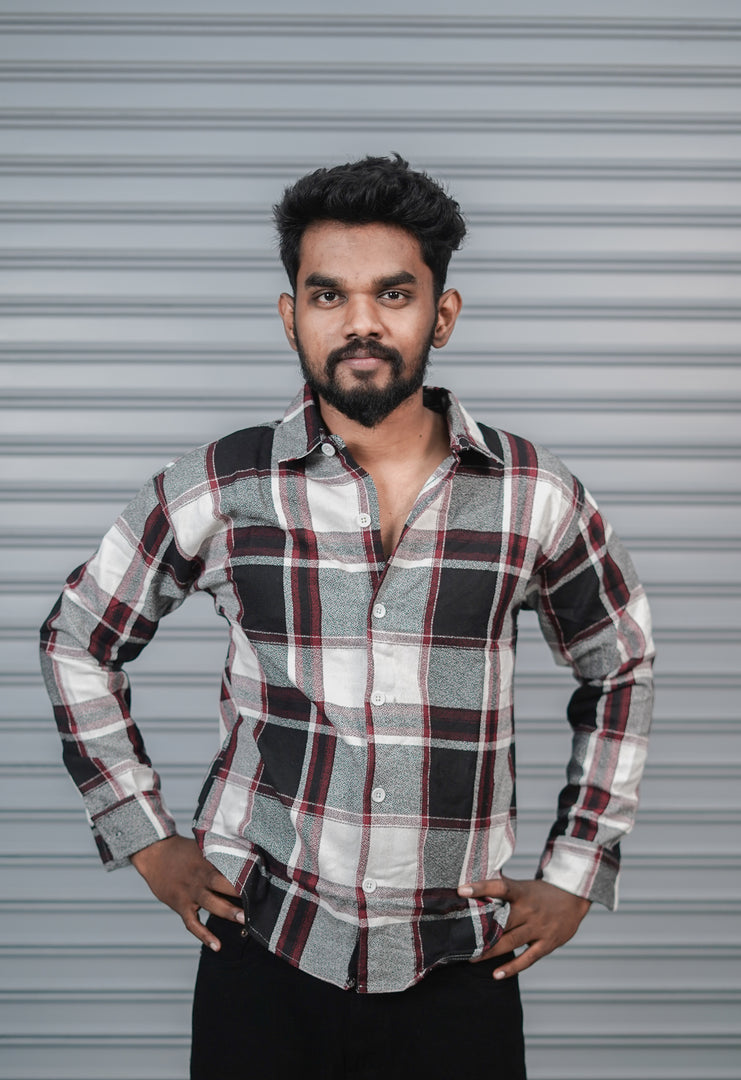 Men’s Baggy Shirt Full Sleeve Trendy Casual Wear- 71