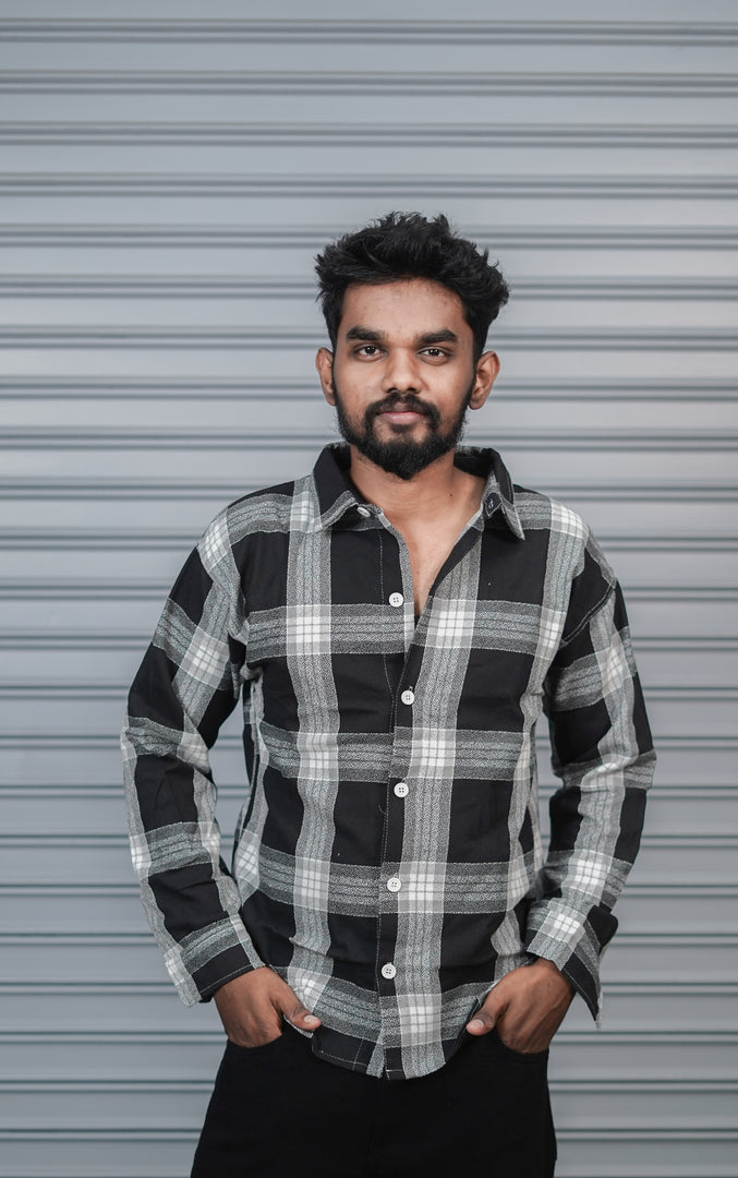 Men’s Baggy Shirt Full Sleeve Trendy Casual Wear- 73