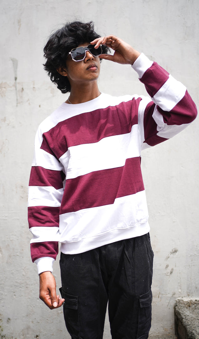 CUTTENS FULL SLEEVE TSHIRT - WINE