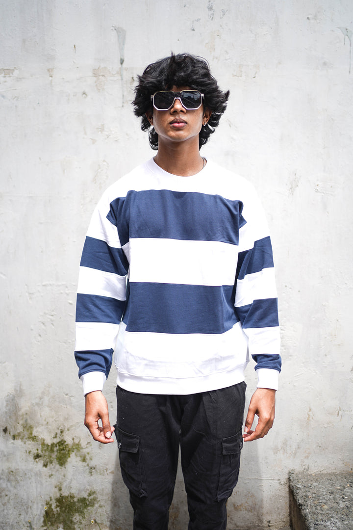 CUTTENS FULL SLEEVE TSHIRT -NAVY BLUE