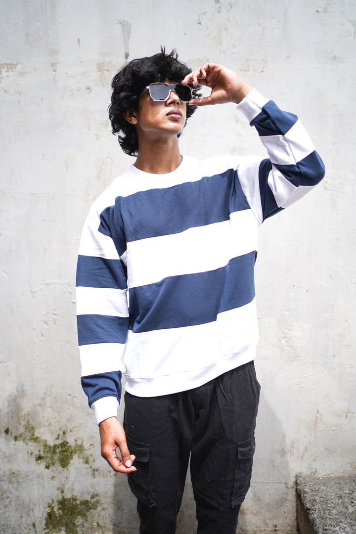 CUTTENS FULL SLEEVE TSHIRT -NAVY BLUE