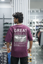 Load image into Gallery viewer, Five Sleeve Round Neck GREAT Printed Mens Tshirt - Purple-7 Man
